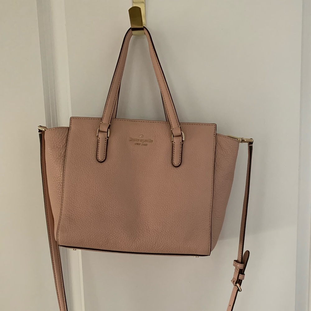 Kate Spade satchel purse in muted pink